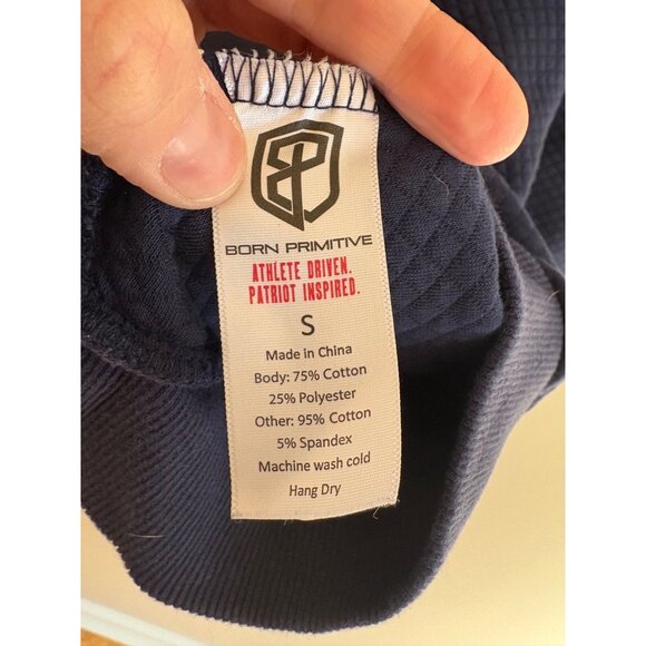 Born Primitive Quilted Crewneck Sweatshirt in Navy Blue Women’s Small - Picture 5 of 8